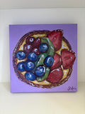 Fruit Tart Acrylic Painting