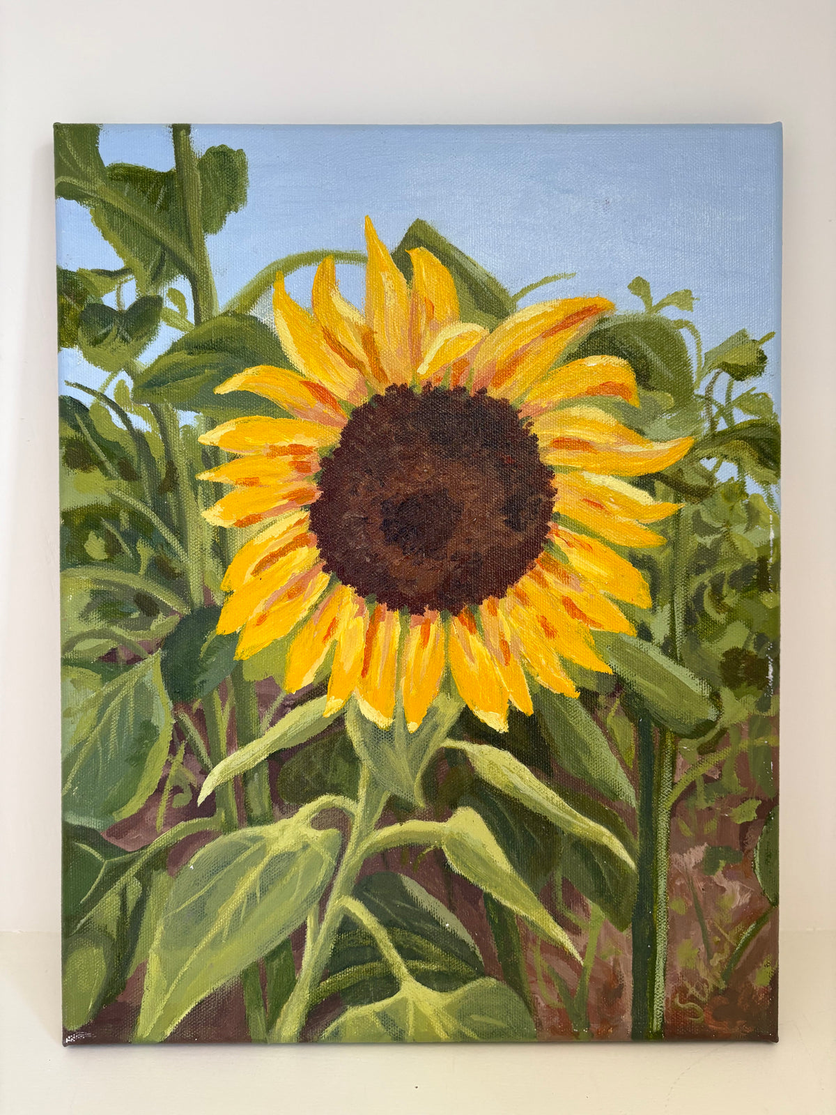 Sunflower Acrylic Painting