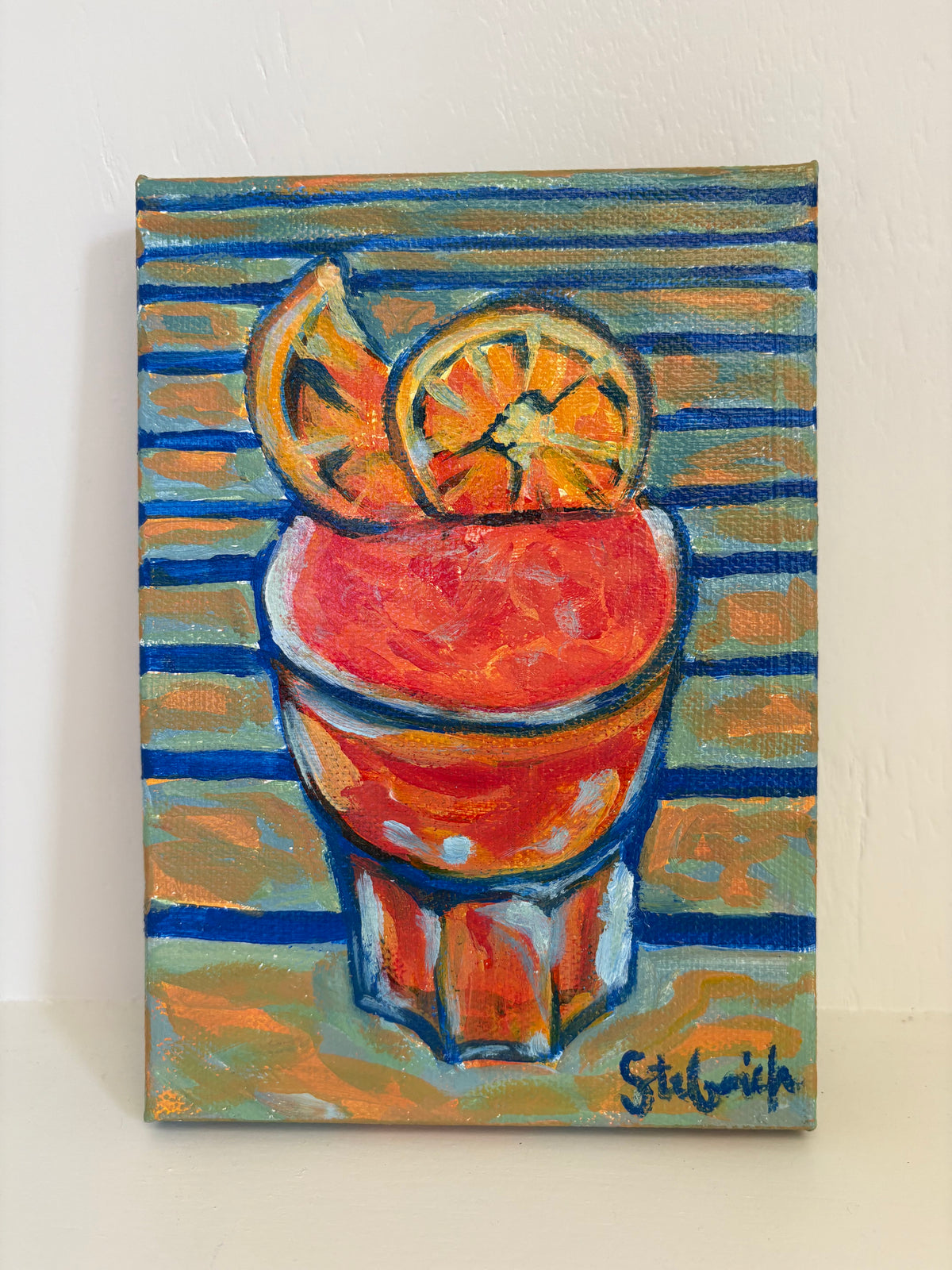 Pina Colada Acrylic Painting