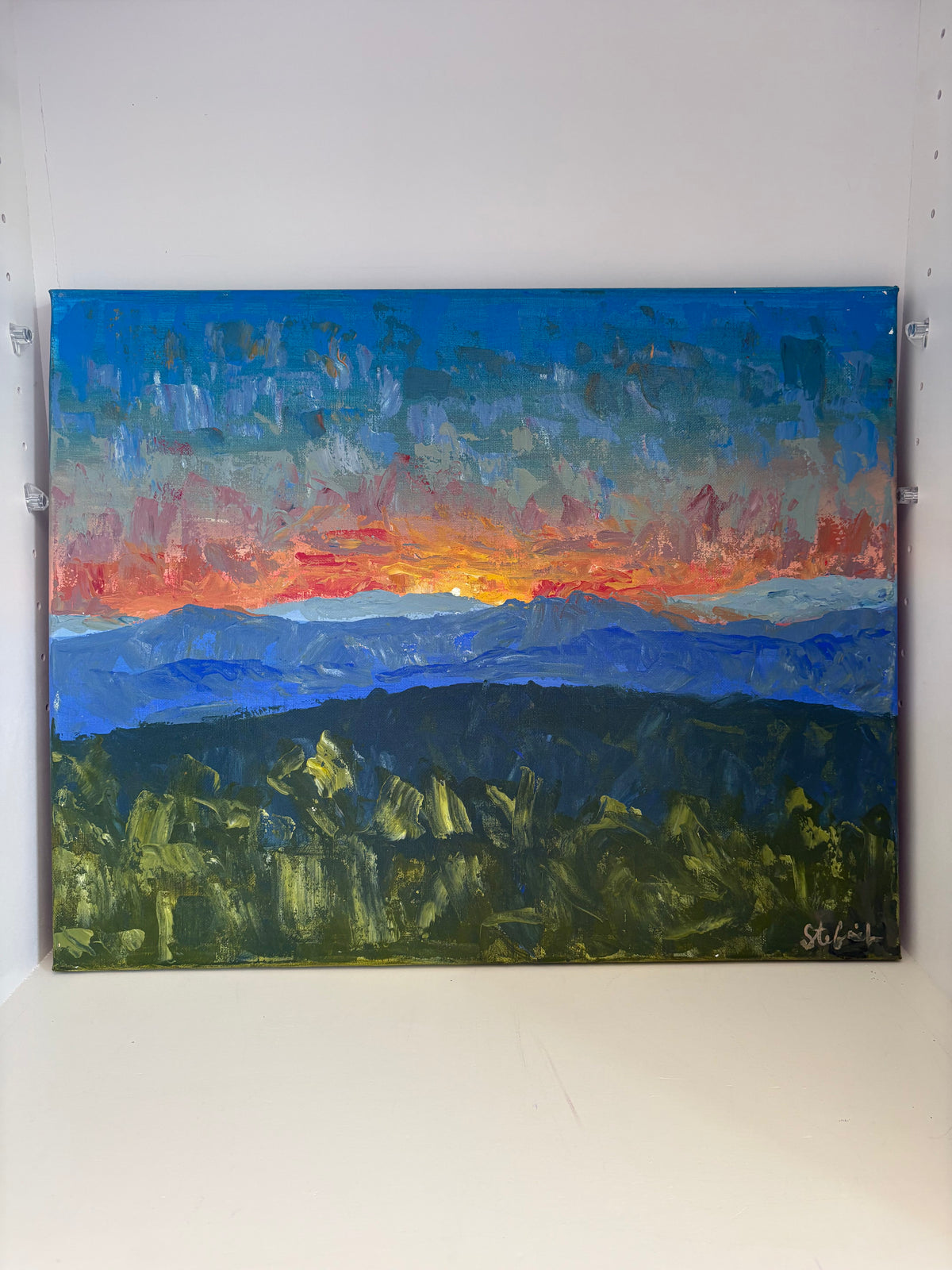 Sunset Acrylic Painting