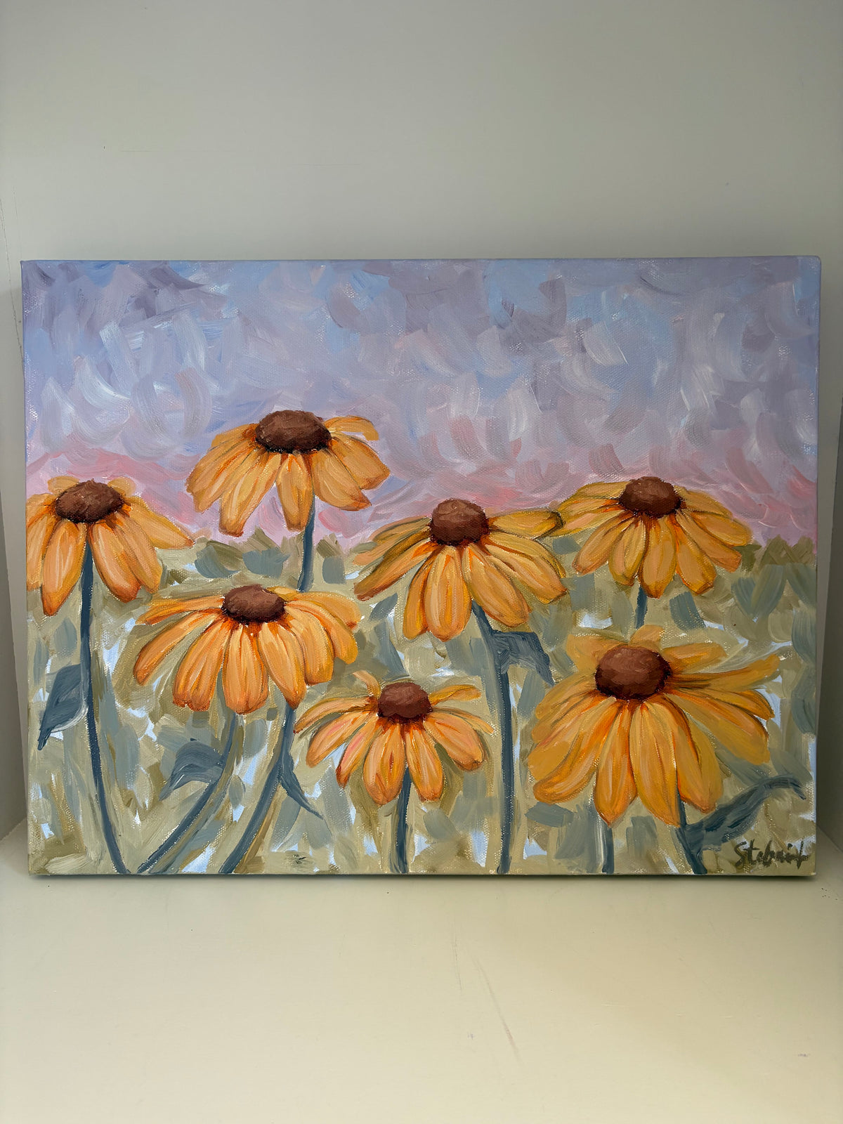Sunflower Daze Acrylic Painting