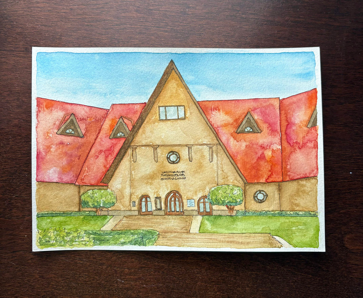AUI Library Watercolor