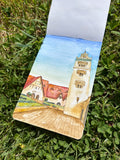 AUI Library + Mosque Watercolor Painting